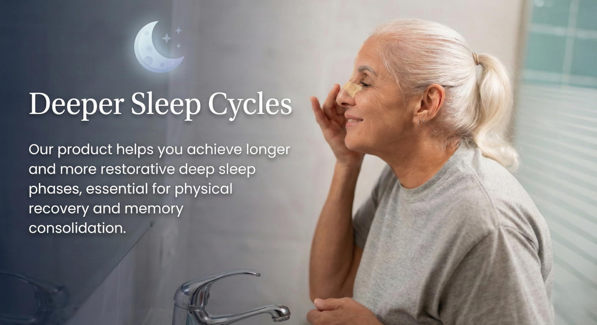 BreatheUp nasal strips for nighttime breathing support