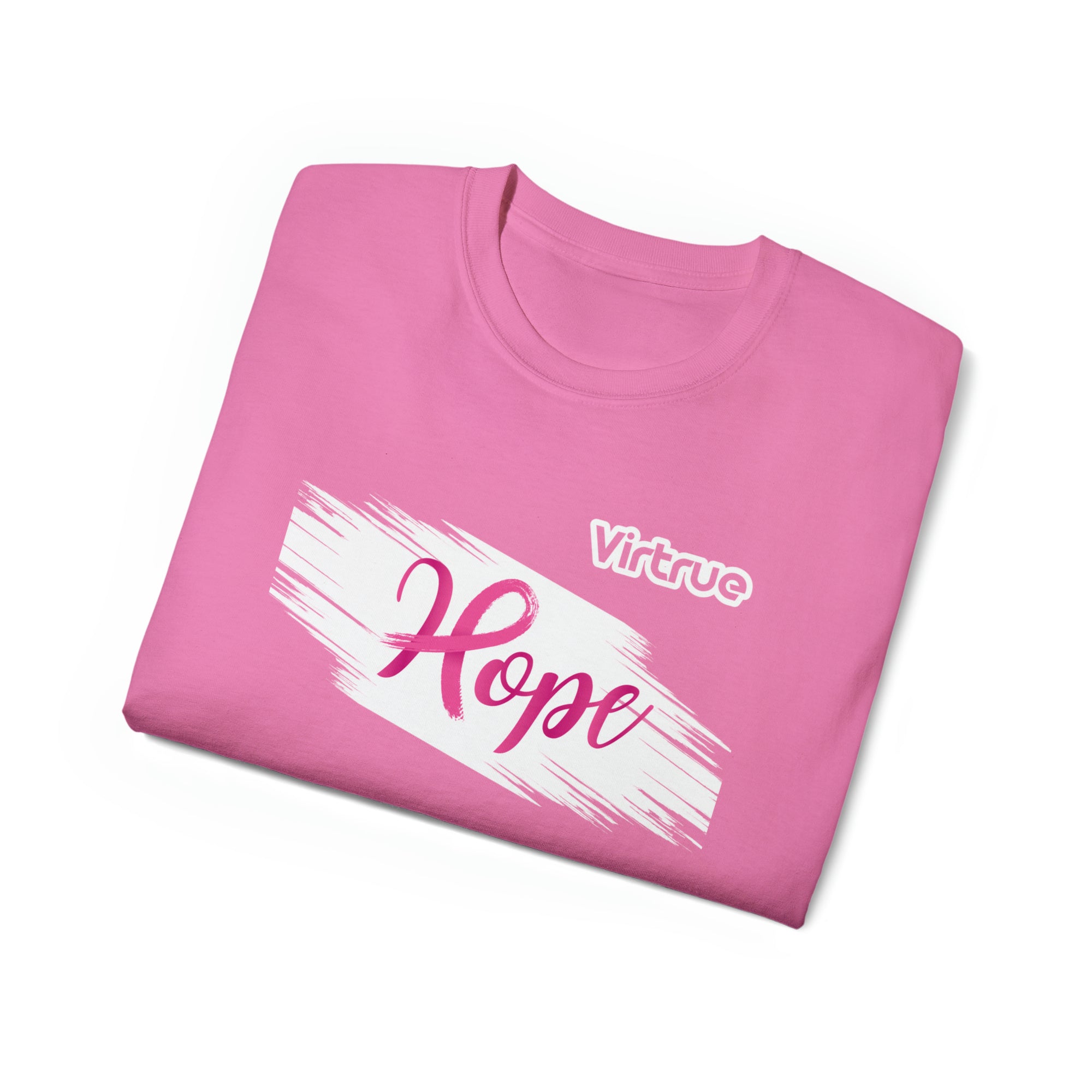 Virtrue Breast Cancer Awareness Shirt folded.