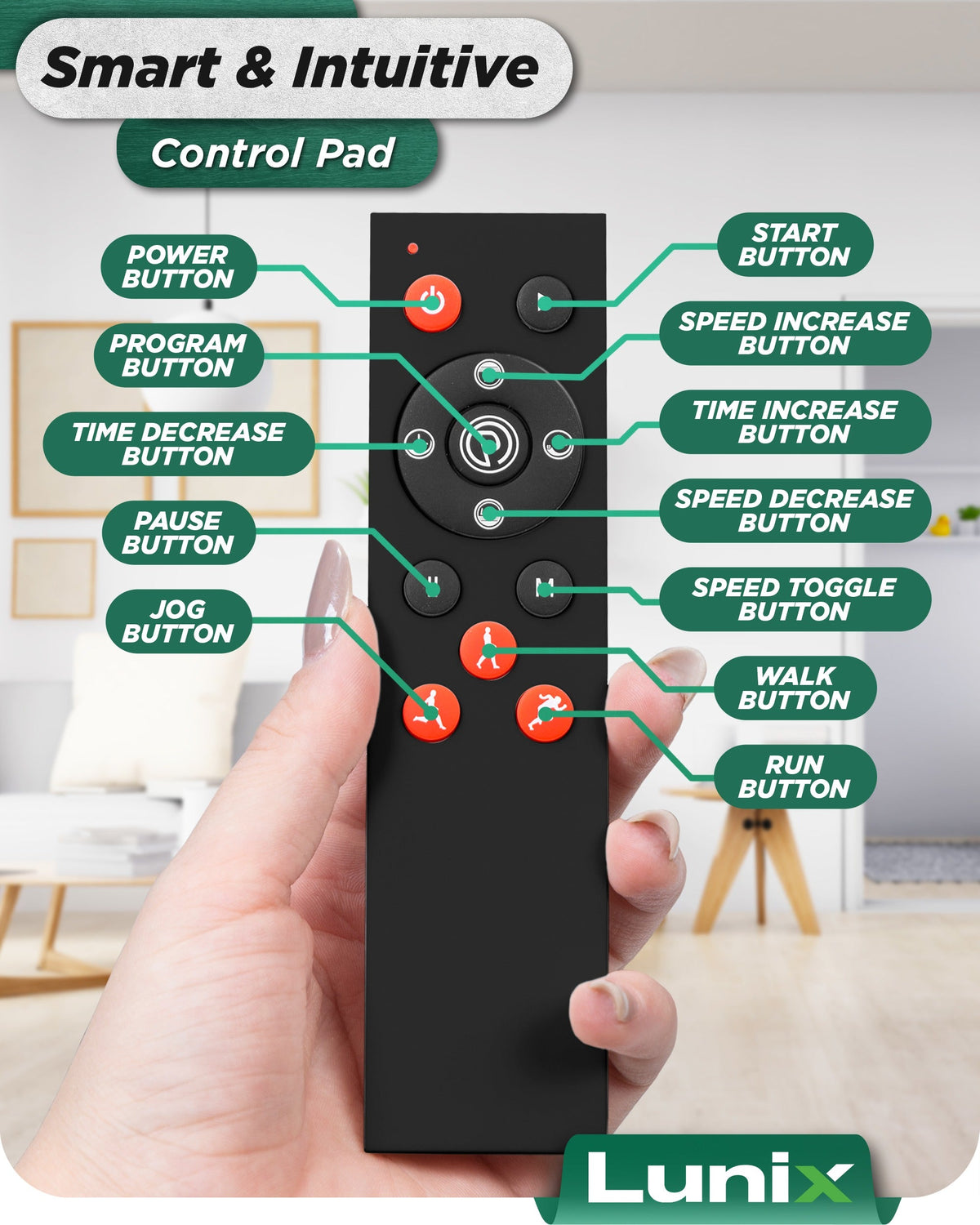 Lunix LX18 vibration plate control settings
