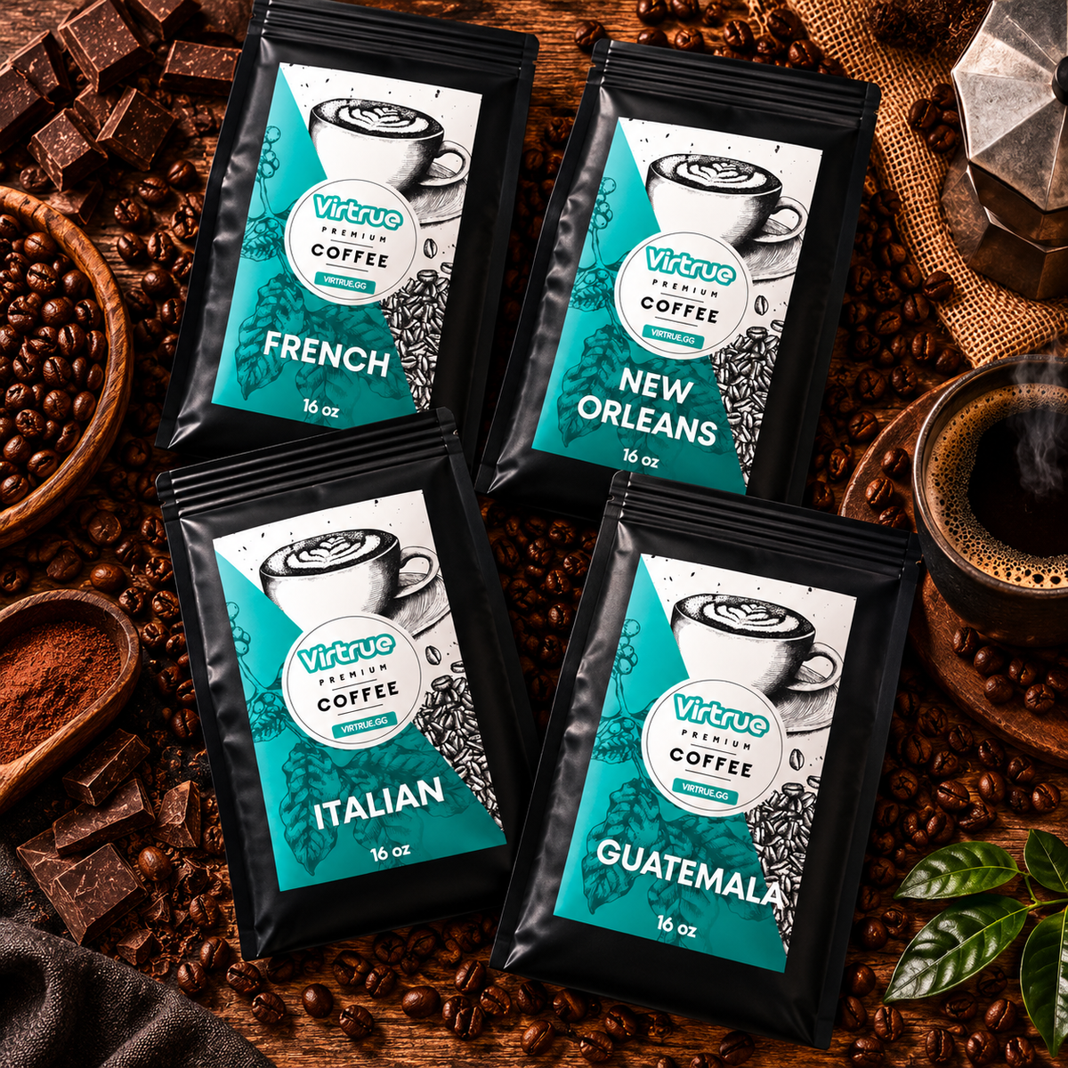 Virtrue Coffee Subscription Dark Roasts