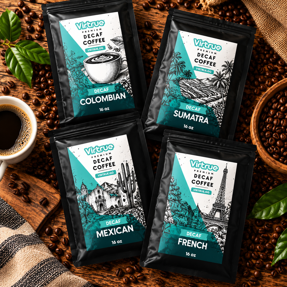 Virtrue Coffee Subscription Decaf
