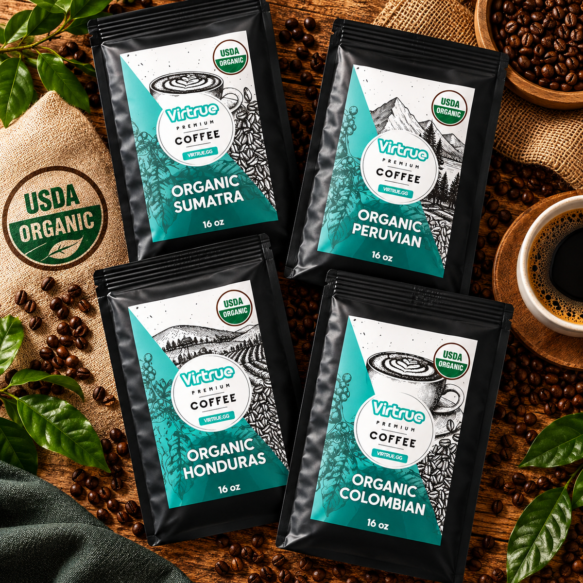 Virtrue Coffee Subscription Organic