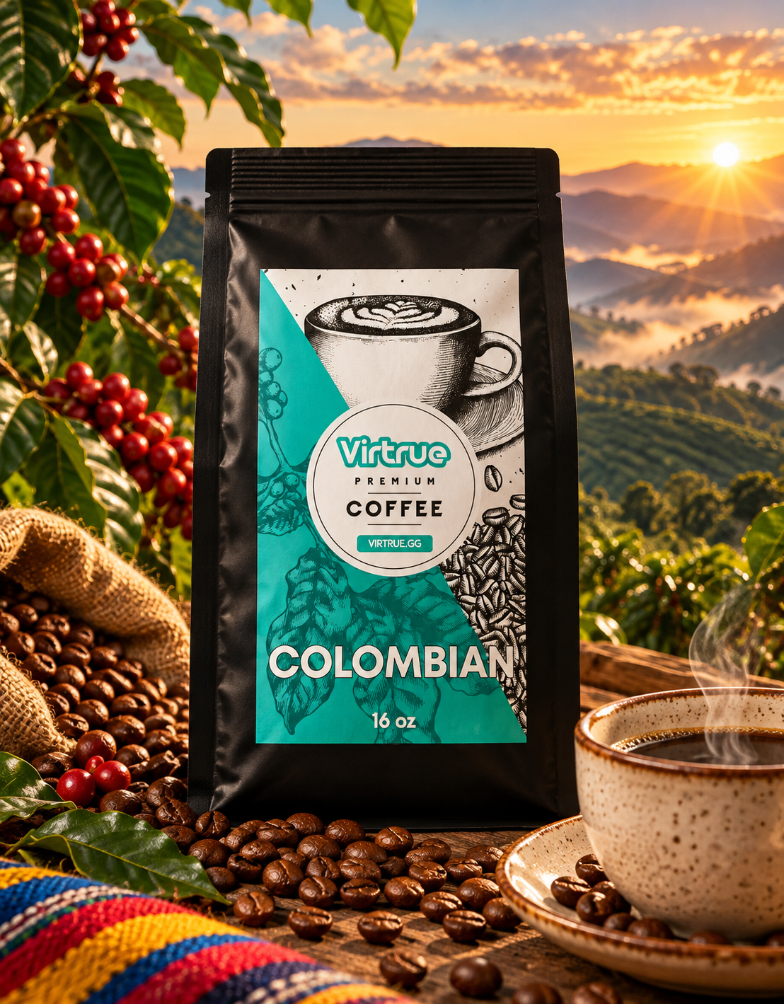 Virtrue Colombian coffee