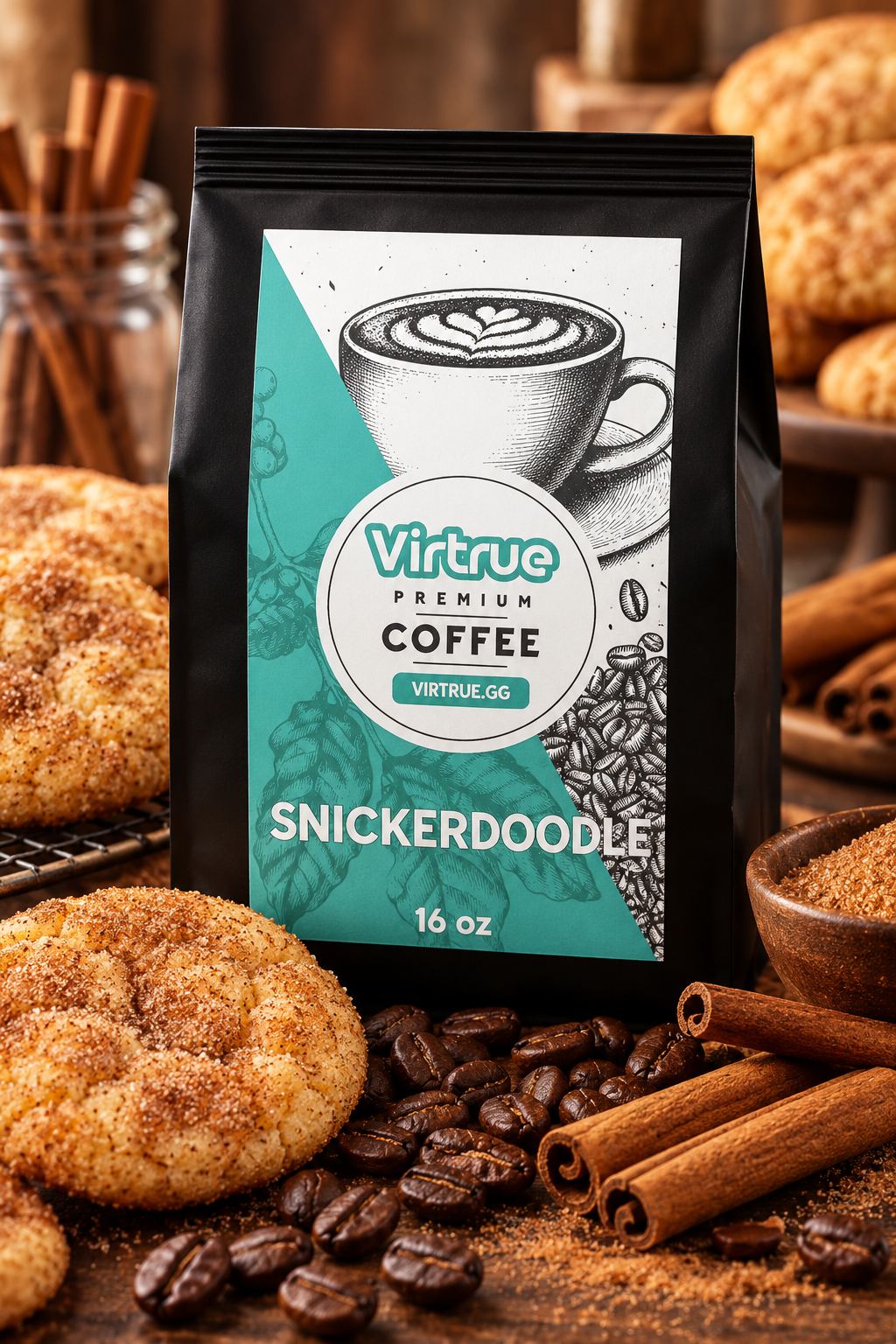 Virtrue snickerdoodle coffee bag