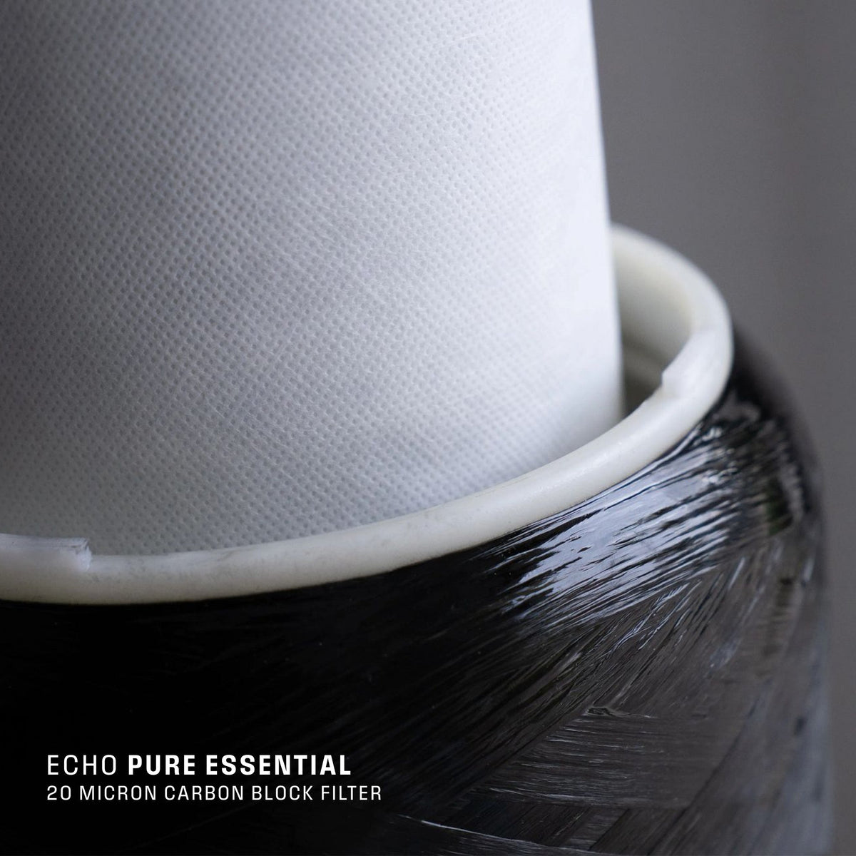 Echo Whole Home Water Filtration System pure essential carbon filter close up