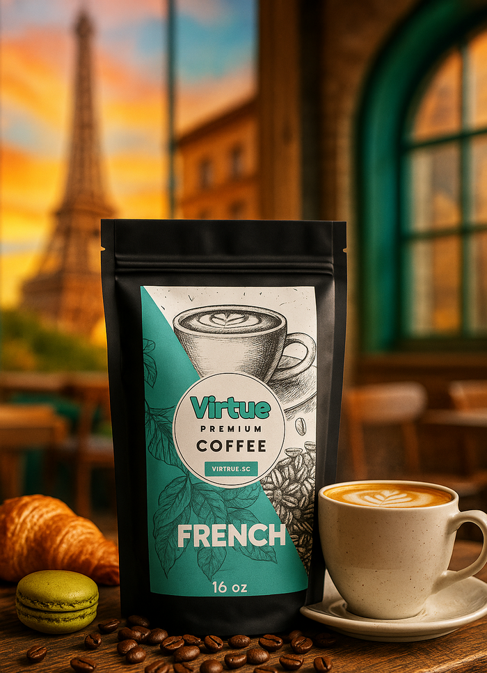 Virtrue French Organic coffee bag