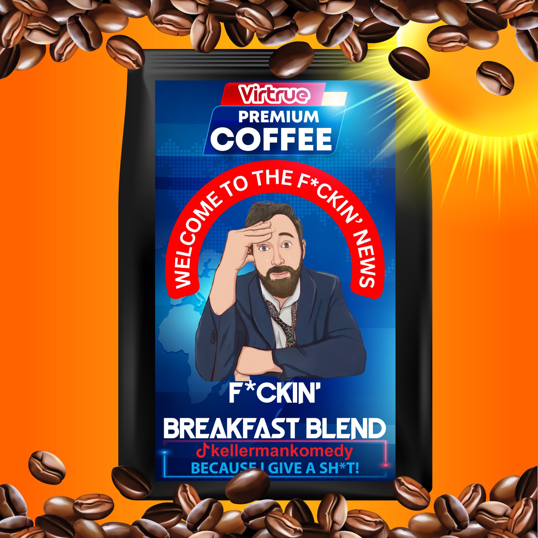 Kellerman Light Roast Coffee 16oz - Inspired by The F*ckin' News