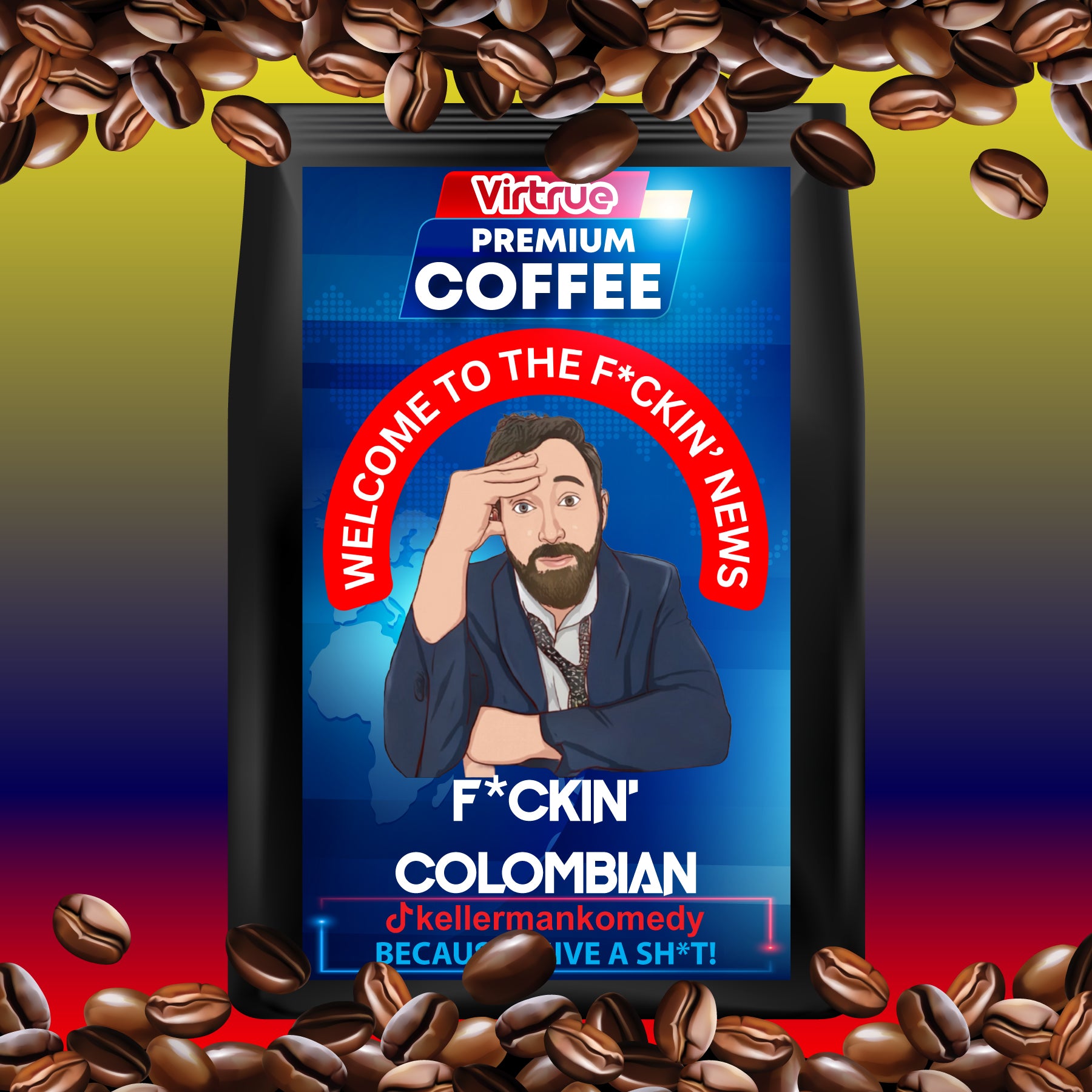 Kellerman Light Roast Coffee 16oz - Inspired by The F*ckin' News