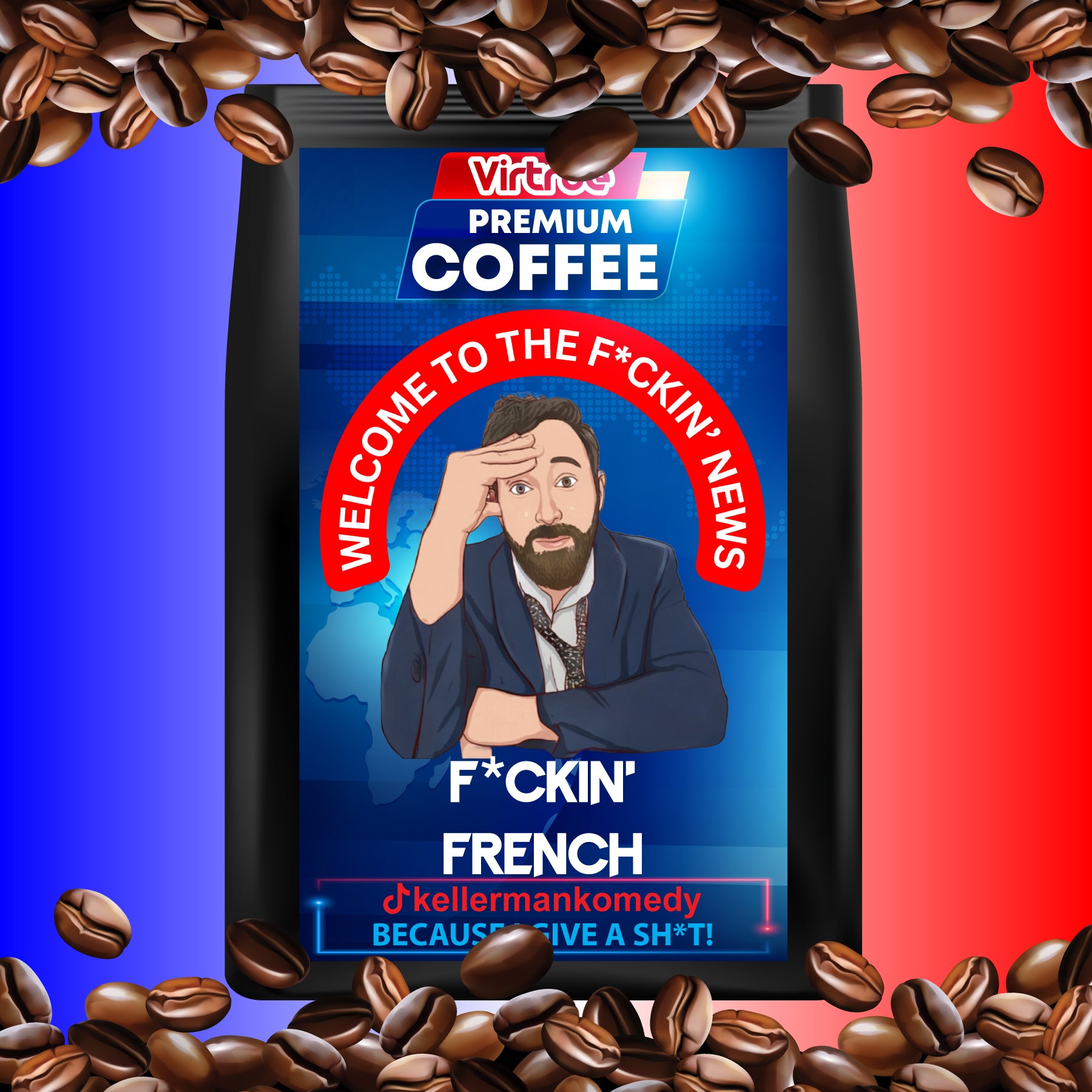 Kellerman Dark Roast Coffee 16oz - Inspired by The F*ckin' News