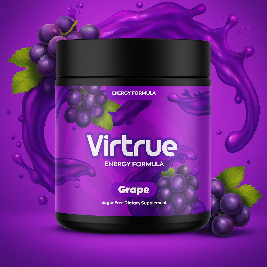 Grape Pre-Workout Energy Powder + Focus Boost & Hydration | Sugar Free