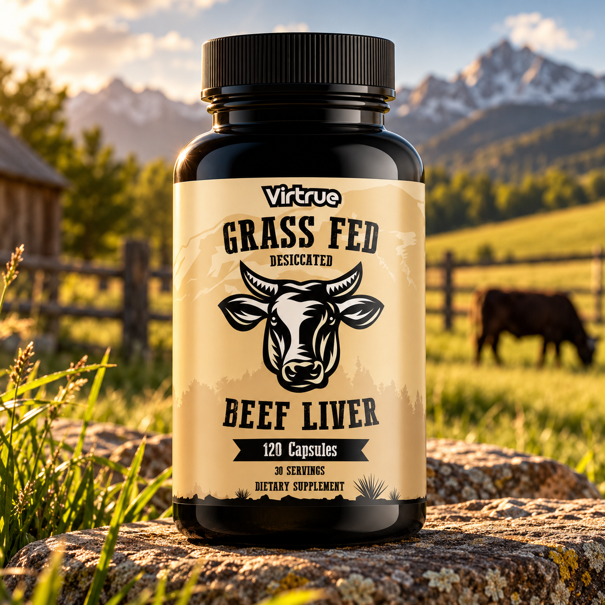 Grass Fed Beef Liver Capsules – 120 Count