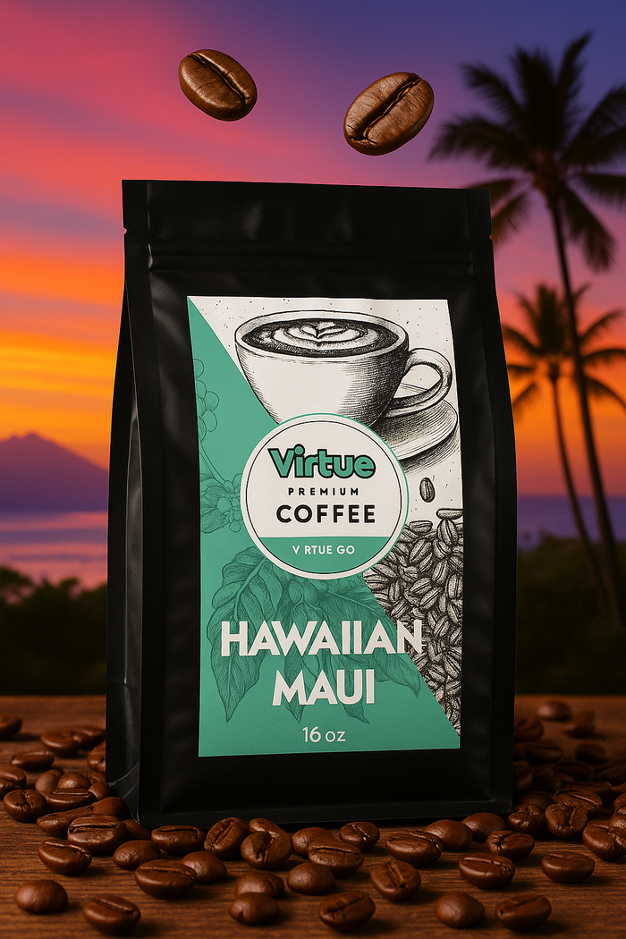 Virtrue Hawaiian Maui Coffee Light Roast Coffee Bag