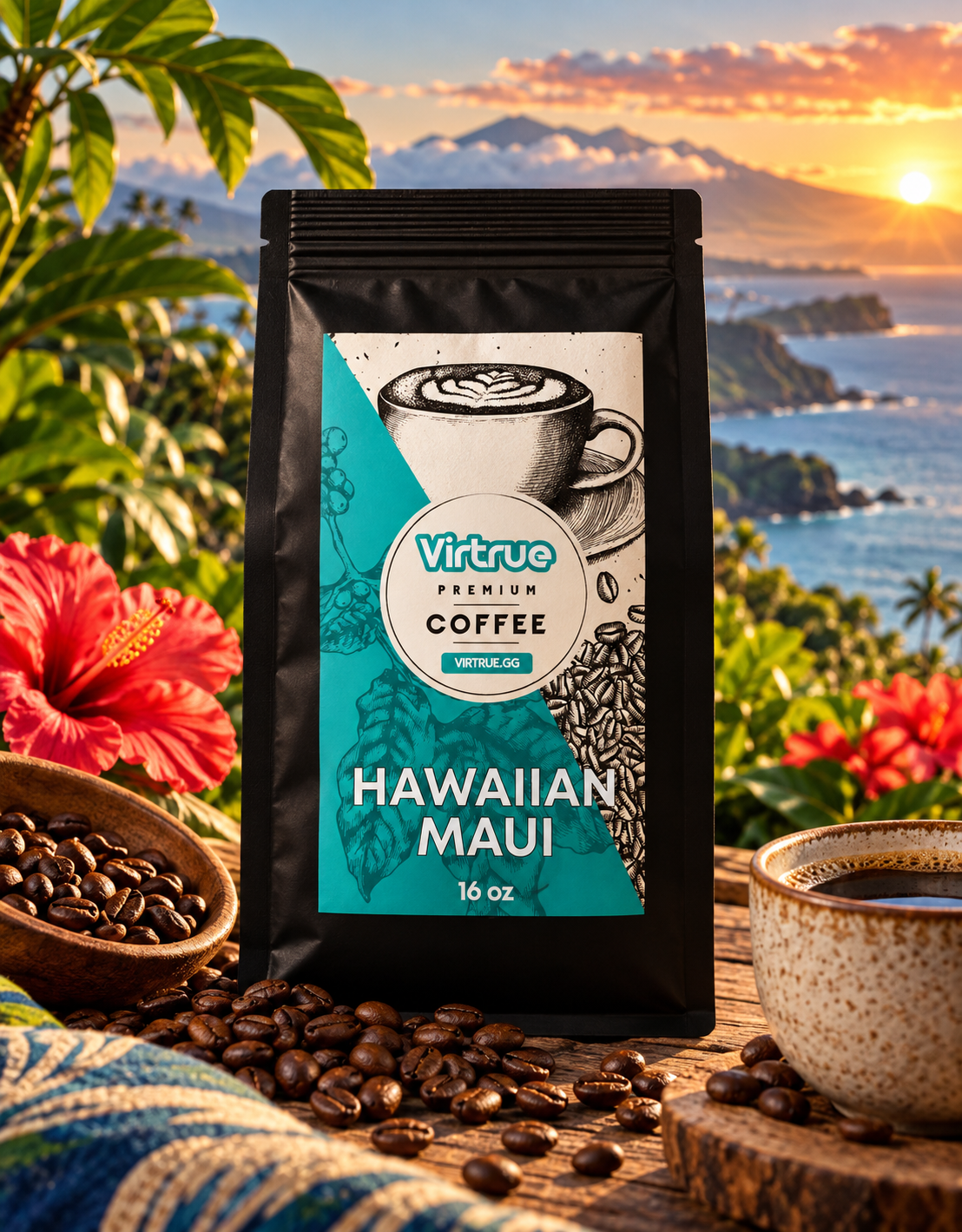 Virtrue Hawaiian Maui coffee