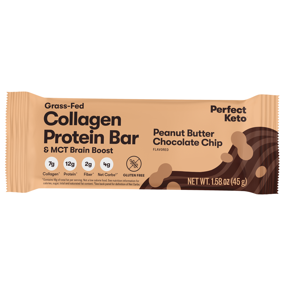 Peanut Butter Chocolate Chip Collagen Protein Bar
