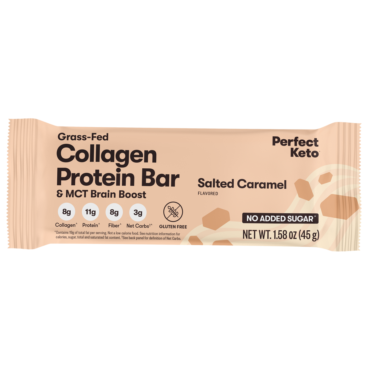 Perfect Keto Salted Caramel Collagen Protein Bar
