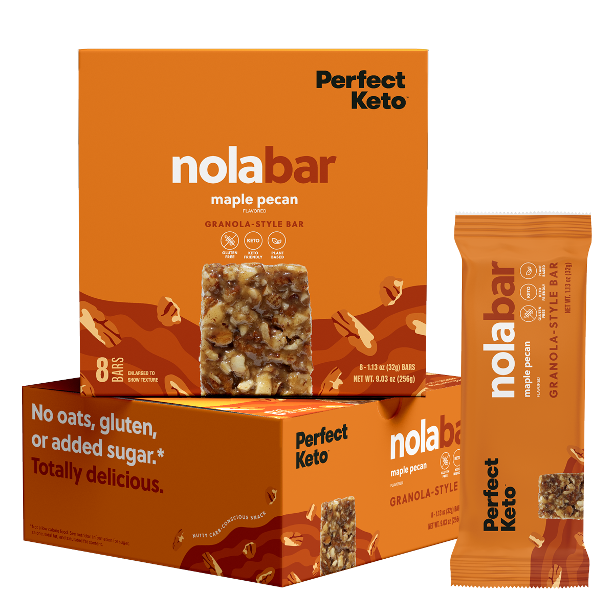 Perfect Keto Maple Pecan Nola Bars
