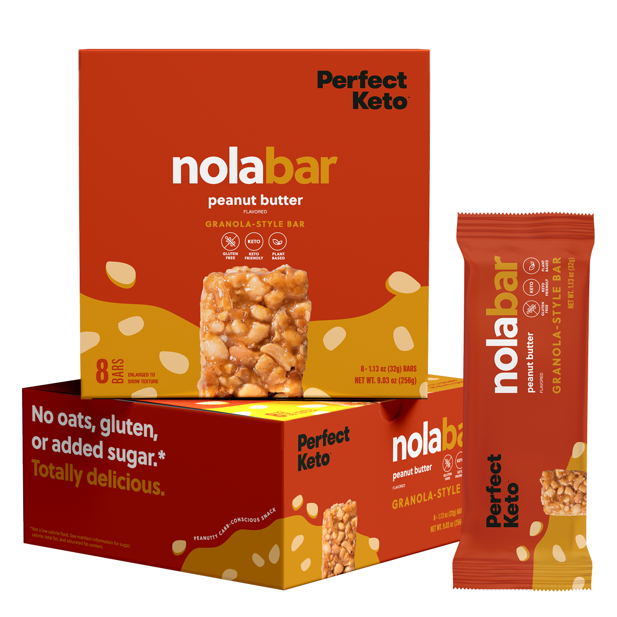 Perfect Keto Peanut Butter Nola Bars
