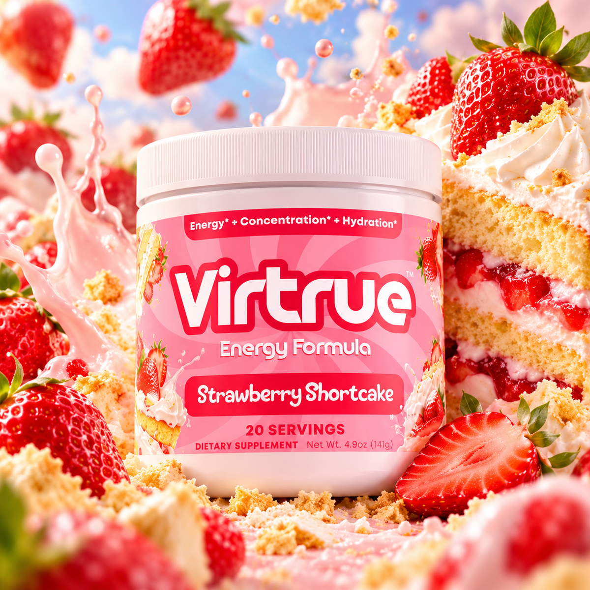 Virtrue Strawberry Shortcake Pre Workout