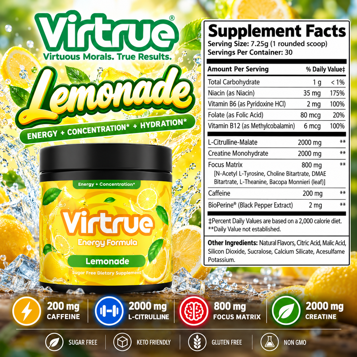 Virtrue Lemonade Pre Workout