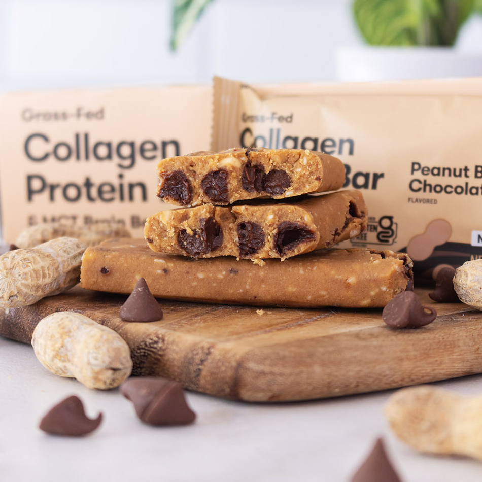 Peanut Butter Chocolate Chip Collagen Protein Bar
