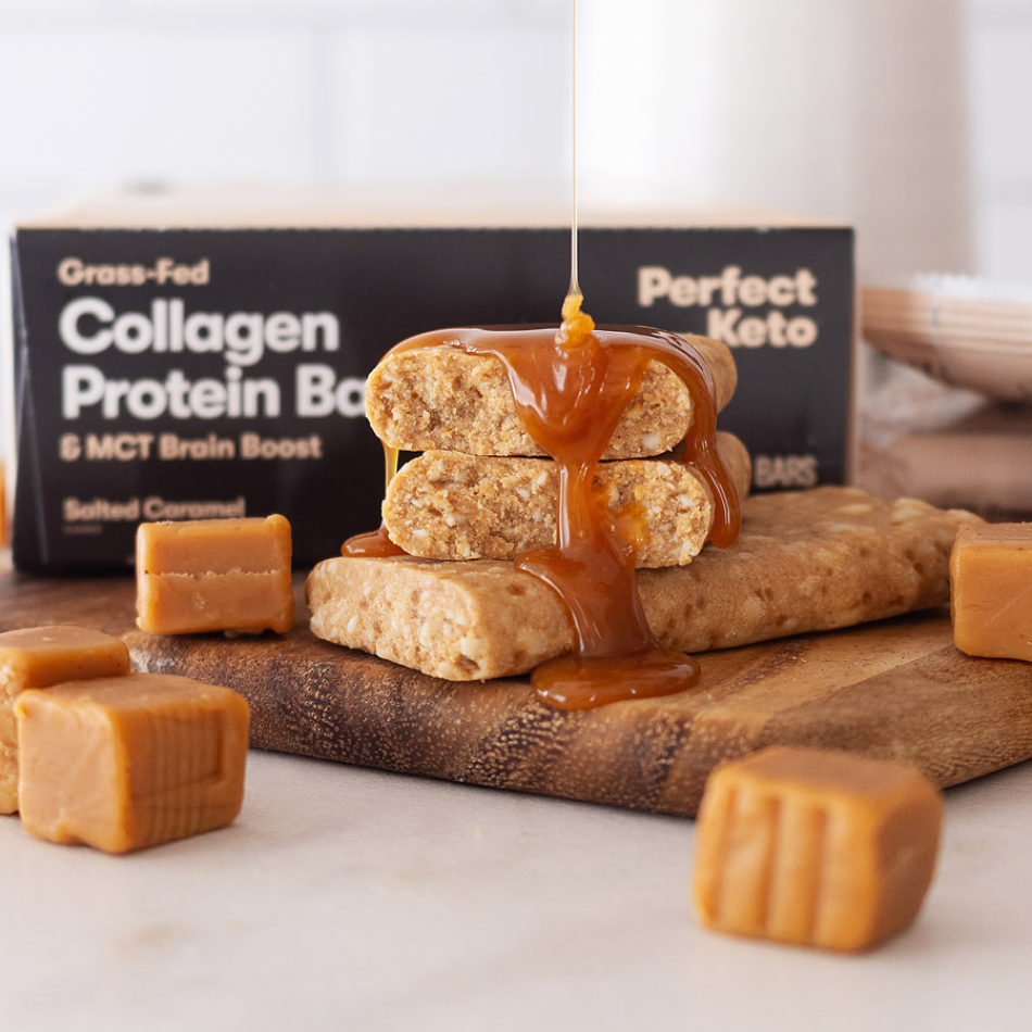 Salted Caramel Collagen Protein Bar Lifestyle Image
