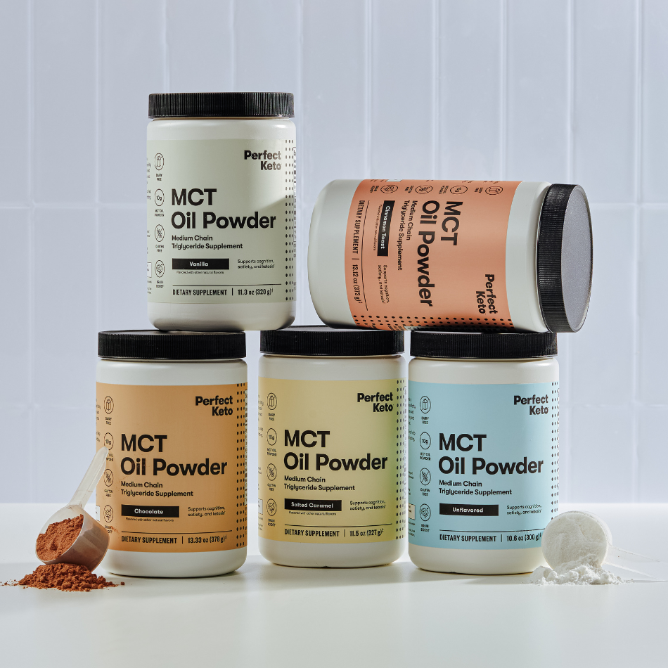 Perfect Keto MCT Oil Powder Flavor Selection

