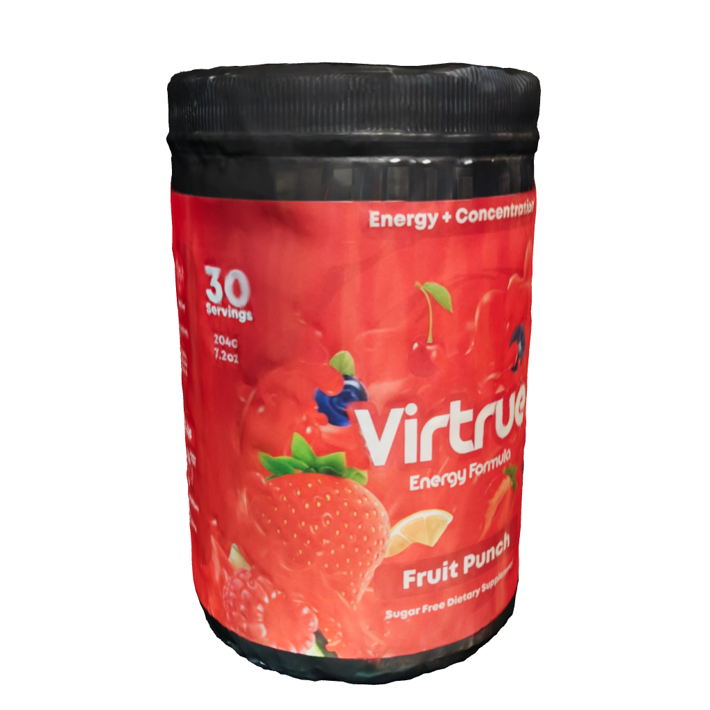 Virtrue Fruit Punch Pre Workout Tub