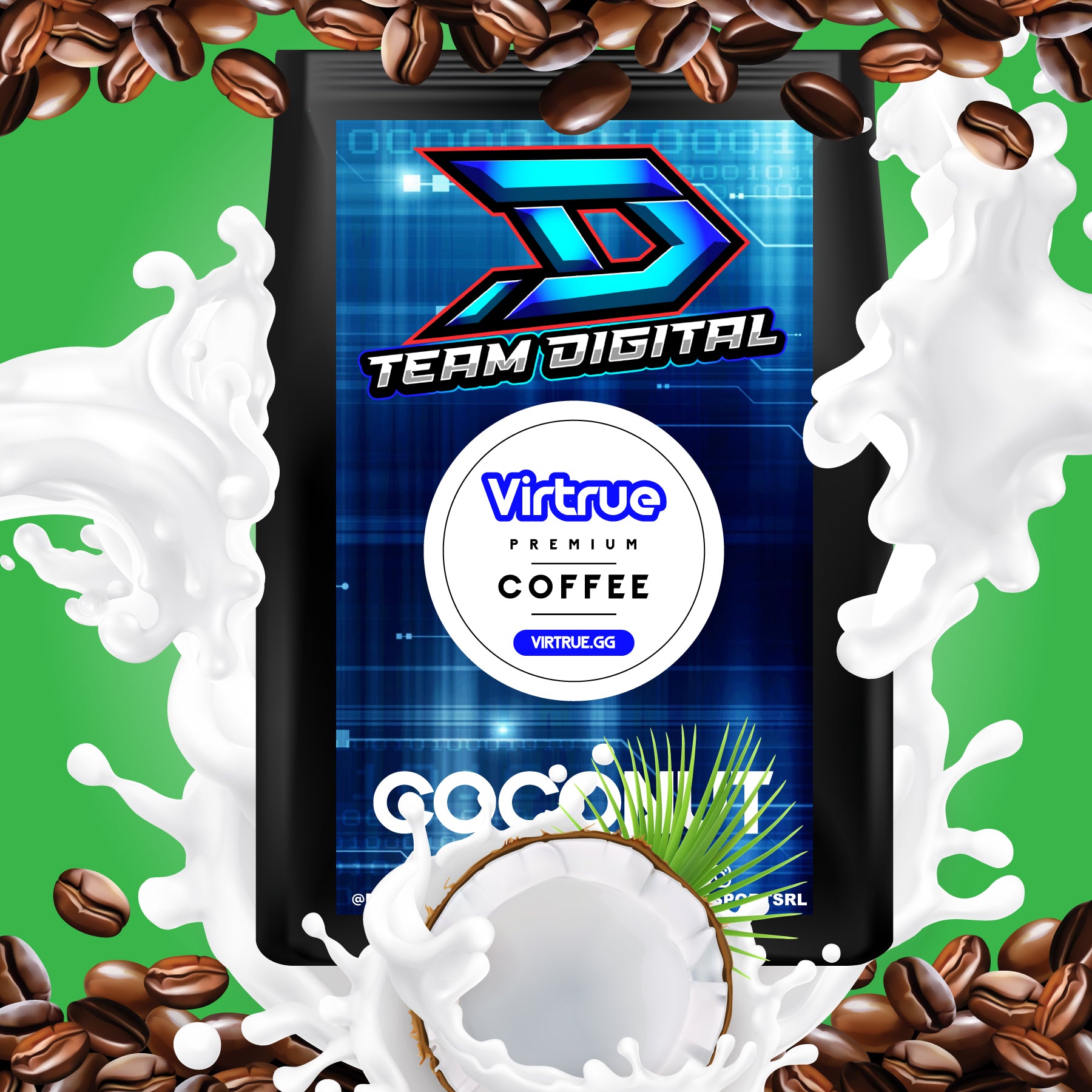 Team Digital Flavored Coffee 16oz
