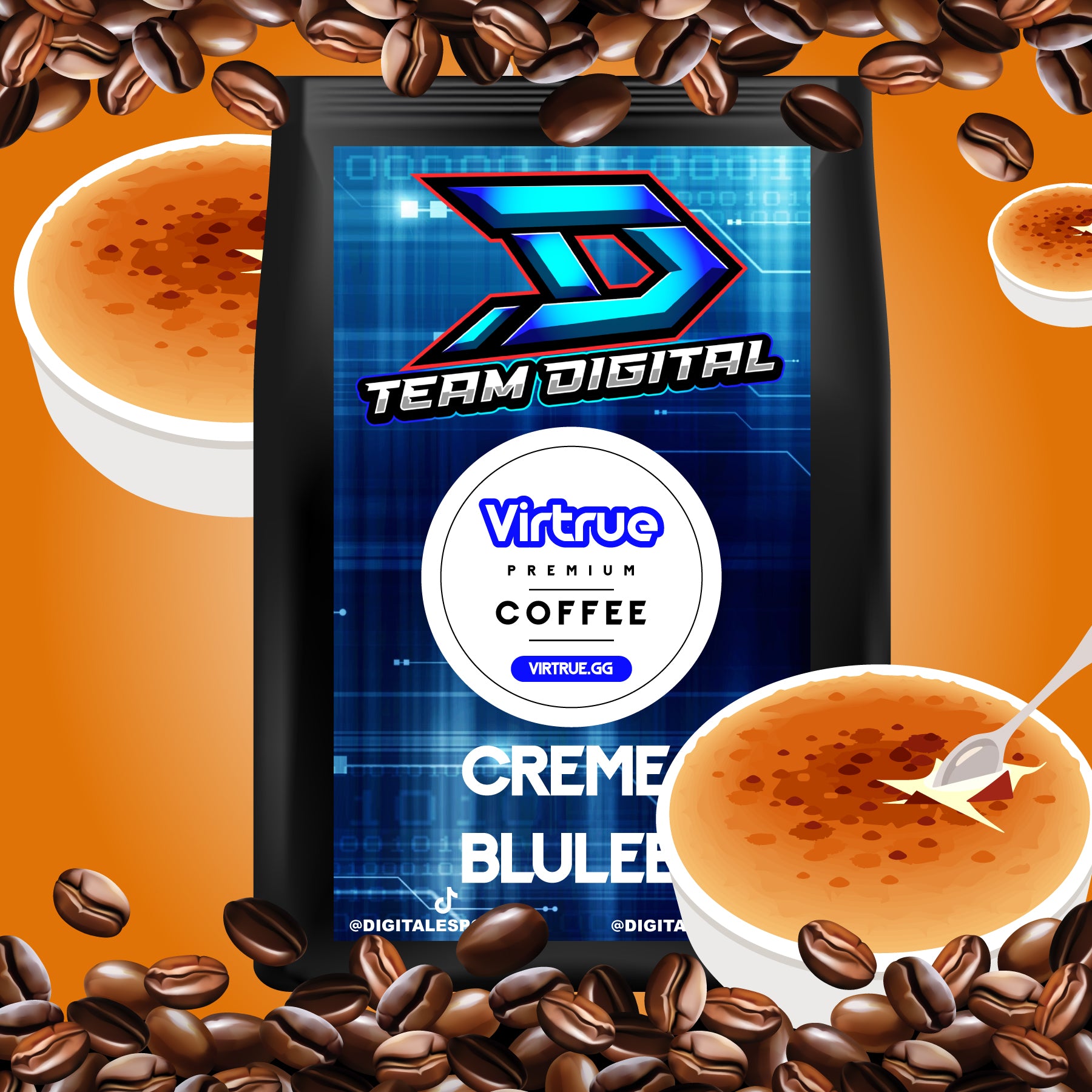 Team Digital Flavored Coffee 16oz