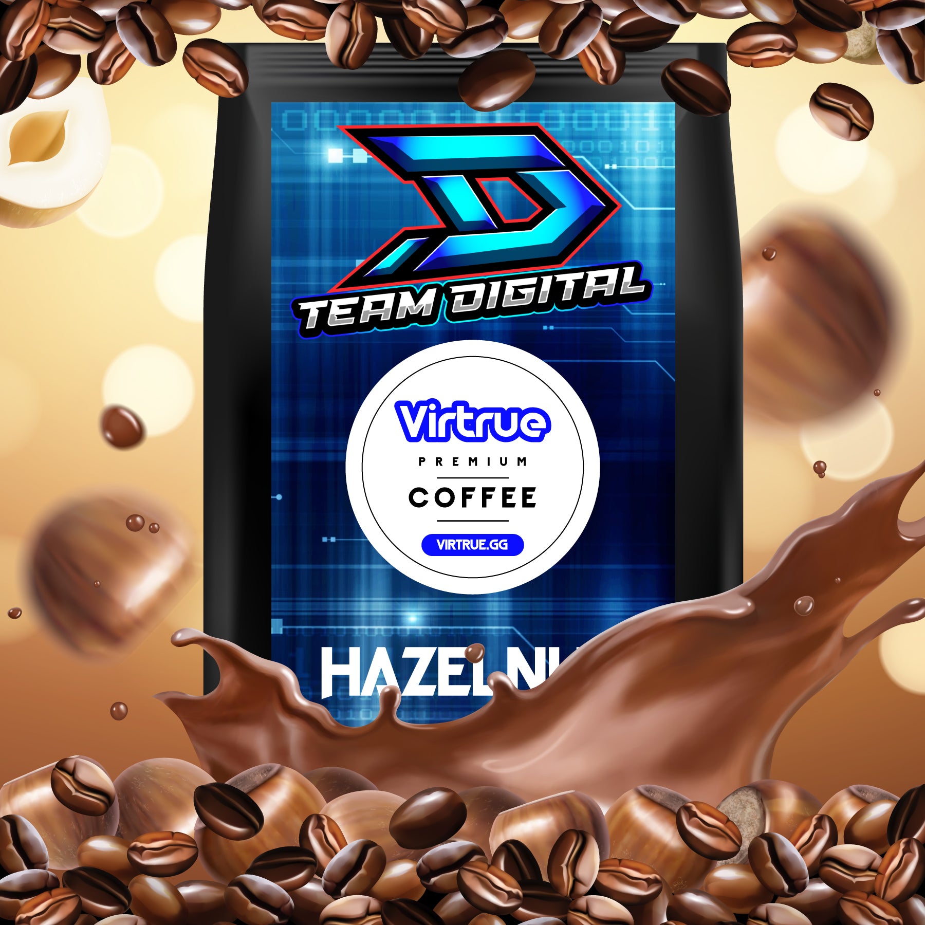 Team Digital Flavored Coffee 16oz