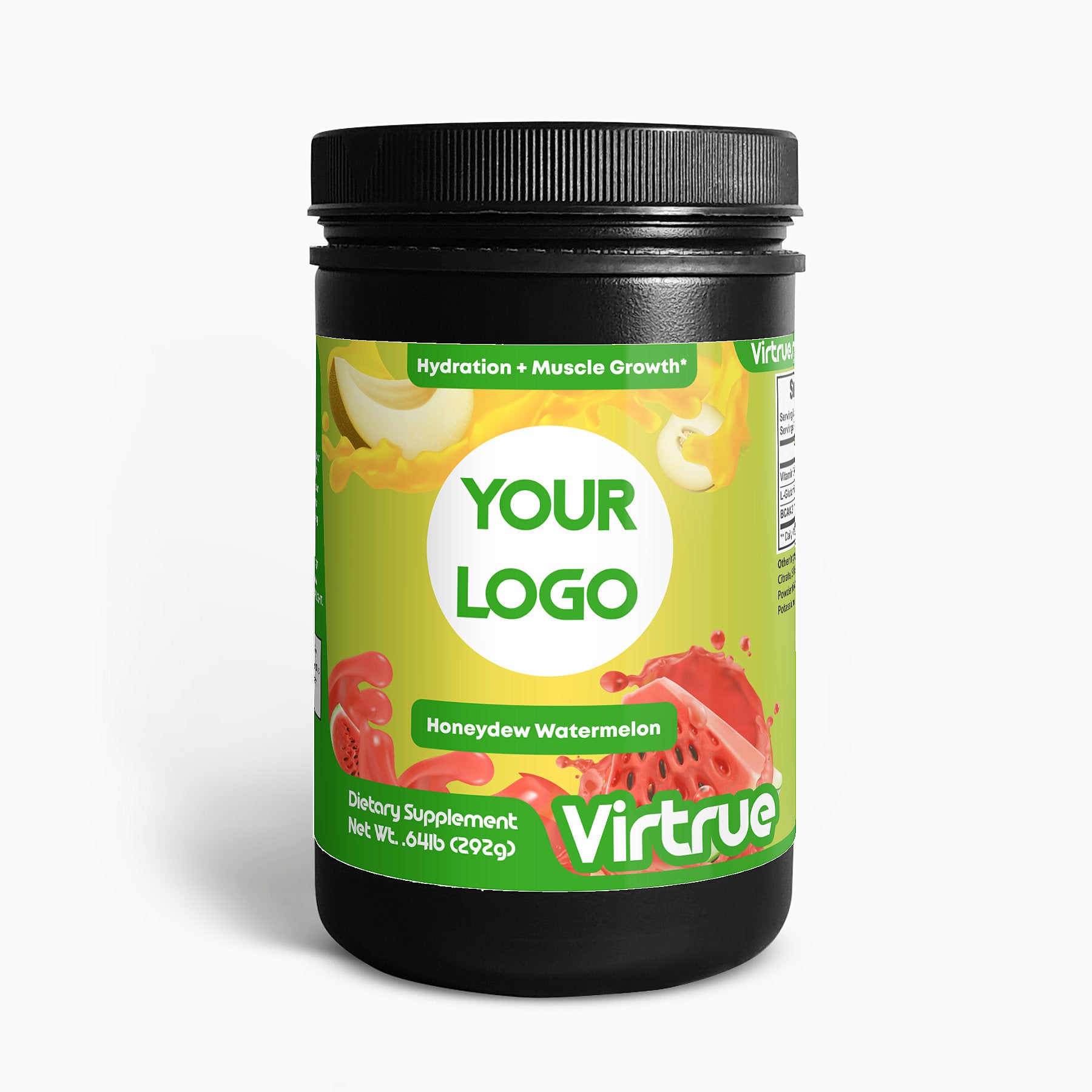 Launch Your Own Branded BCAA / Hydration Tub - Honeydew Watermelon